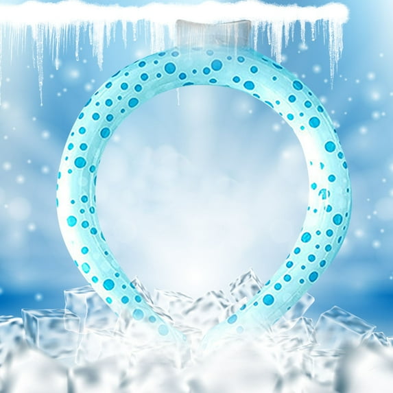 Ice Ring, Portable Ice Ring, Neck Cooling Tube, Summer Outdoor Sports PCM Neck Ring Ice Ring Hanging Neck Device Portable