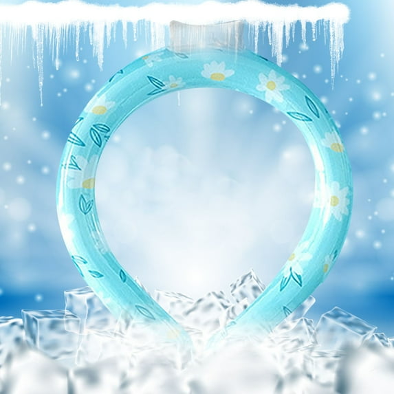 Ice Ring, Portable Ice Ring, Neck Cooling Tube, Summer Outdoor Sports PCM Neck Ring Ice Ring Hanging Neck Device Portable