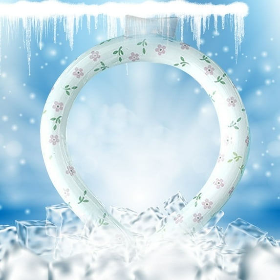 Ice Ring, Portable Ice Ring, Neck Cooling Tube, Summer Outdoor Sports PCM Neck Ring Ice Ring Hanging Neck Device Portable