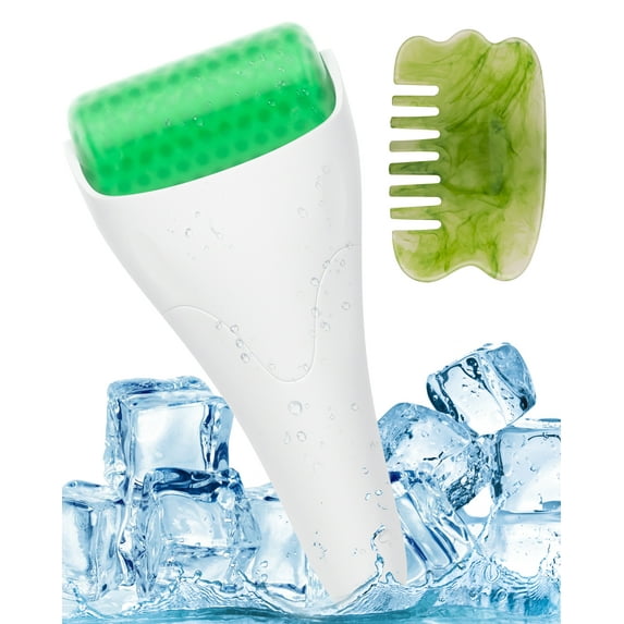 Ice Roller for Face, Face Roller Skin Care with Gua Sha Massager Comb for Face & Eye Puffiness and Whole Body Relief Skin Care Products, Wonderful Gift for Women