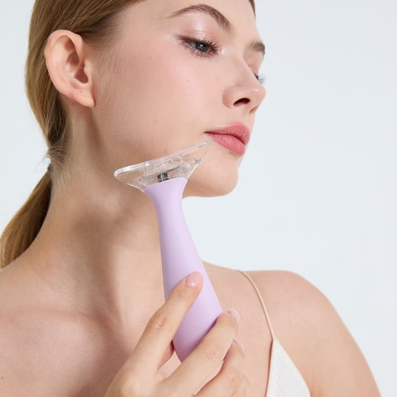 Ice Roller for Face with Ice Mold, Ice Cube Tray and Tong, Beauty Tool for Reducing Puffiness and Dark Circles, 1 Handle + 1 Mold
