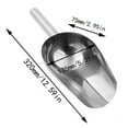 thumbnail image 1 of Ice Scoop, Ice Scoop For Multi-Purpose Use,Stainless Steel Metal Food Scoop Kitchen Restaurant Bar Party Wedding Ice Machine Heavy Duty, Silver/ Stainless Steel Ice Spoon B, 1 of 4