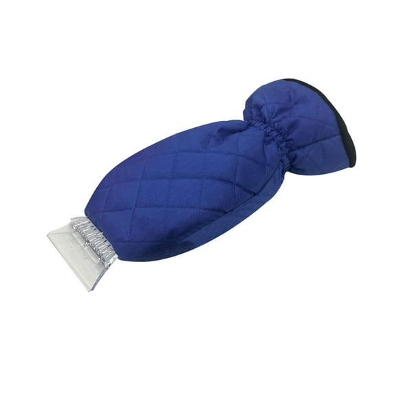 Ice Scraper Mitt with Glove, Ice Scraper with Glove, Car Windshield Snow Removal Tool, Fleece-Lined Foam Insulated Ice Scraper, Ideal for Clearing Ice/Frost from Car Windshields in Cold Weather