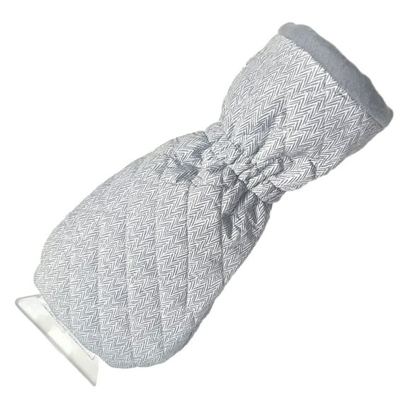 Ice Scraper Mitt with Glove for Car Windshield, Snow Remover with Fleece Lining and Foam Grip, Winter Ice and Frost Removal Tool for Vehicles