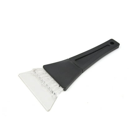 Ice Scraper Snow Removal Window Glass Black Plastic Handle Clear Blade Car