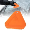 thumbnail image 1 of Ice Scraper Tool for Car Windshield Glass, Orange Plastic Snow Remover with Comfort Grip, Winter Ice Planer Shovel for Auto Home Use, 1 of 7
