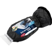 SCRUBIT Ice Scraper Tool with Glove, Car Windshield Scraper for Ice and Snow, Black
