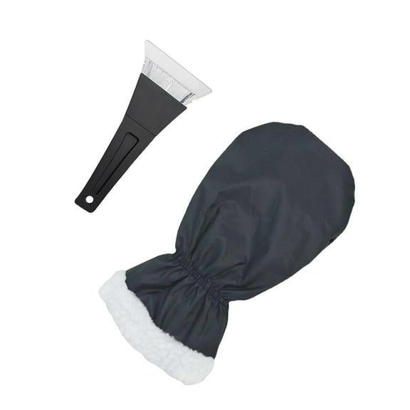 Ice Scraper with Glove for Car and SUV with Reusable and Effective Snow and Ice Removal Design