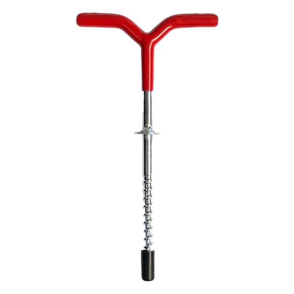 Ice Screw Rod Ground Anchor for Tents and Awnings, Durable Metal/ABS, Watermelon Red, 1 Pack