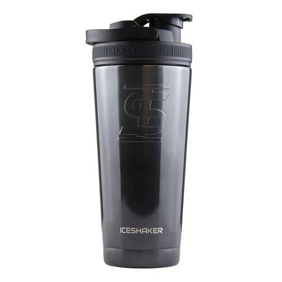 Ice Shaker Double Walled Vacuum Insulated Protein Shaker Bottle, Navy, 26 oz.