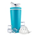 thumbnail image 1 of Ice Shaker Stainless Steel Protein Shaker Bottle, 26oz Green, 1 of 8