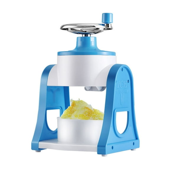 HOOWIFFY Manual Ice Shaver Blue ABS Metal for Kitchen Use Easy to Clean
