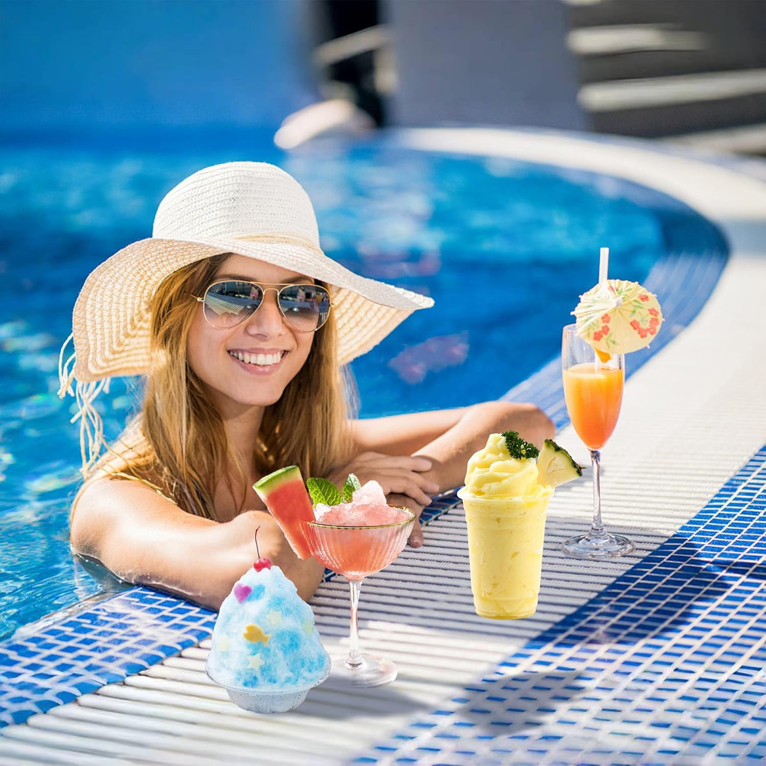 Ice Shaver Attachment for  Stand Mixer - Efficient Shaved Ice Maker with 8 Molds for Snow Cones and Slushies