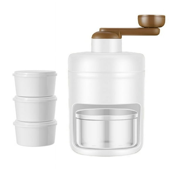 Ice Shaver Machine Portable Ice Crusher with 3 Ice-Cube Trays for Home Outdoors Use