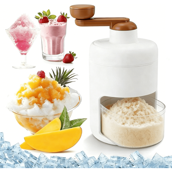 Ice Shaver and Snow Cone Machine - Premium Portable Ice Crusher and Shaved Ice Machine