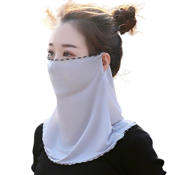 Ice Silk Balaclava Scarf Ear Loop Neck Gaiter UV for Protection Bike Motorbike S