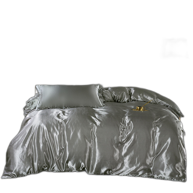 Ice Silk Bed FourPiece Set Summer Light Luxury Wind Bedding Dormitory