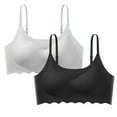 thumbnail image 1 of Ice Silk Bras for Women Comfy Seamless Push Up Everyday Bras Wirefree Daily Bralettes Workout Fitness Sports Bras 2pc, 1 of 6