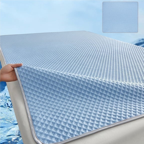 Ice Silk Breathable Cooling Mat Bed Sheet - Summer Refreshing Mattress Pad for Dormitory Home Use