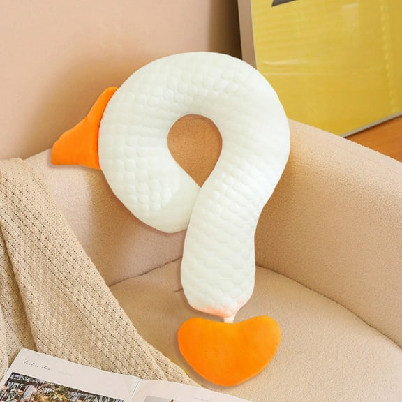 Ice Silk Cool Feeling Question Mark Pillow Office Nap Pillow Student Cushion Car Load Neck Pillow Cute Flocky Gift Pillow