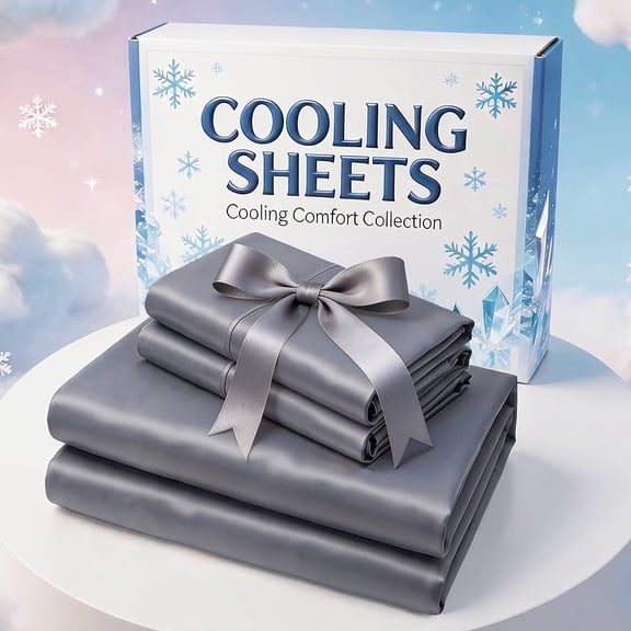 MAGIC SWAN Local Warehouse Fast Shipping: Premium Cooling Bed Sheet Set, Breathable & Wrinkle Resistant, Extra Deep Pocket