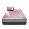 thumbnail image 1 of Ice Silk Cooling Mat, Summer Sleep Solution, Breathable Machine Washable Folding Design, Soft Mattress Topper, For Warm Weather Comfort, 1 of 5