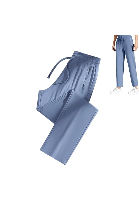 Ice Silk Cooling Shorts, Stretch Active Pants For Women,Travel Pants, High-Quality Material, Breathable & Rapid-Dry For Women Men
