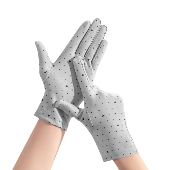 Ice Silk Cooling Sunscreen Gloves for Men Women, UV Protection Fishing Gloves, Breathable Lightweight Windproof Hand Covers, Stretch Anti-UV Sports Gloves for Riding, Driving & Outdoor Activities