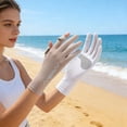 thumbnail image 1 of Ice Silk Cooling UV Protection Gloves Breathable Thin for UV Protection Cool Touch Driving Outdoor Activities Anti-Slip Touch Screen, 1 of 6