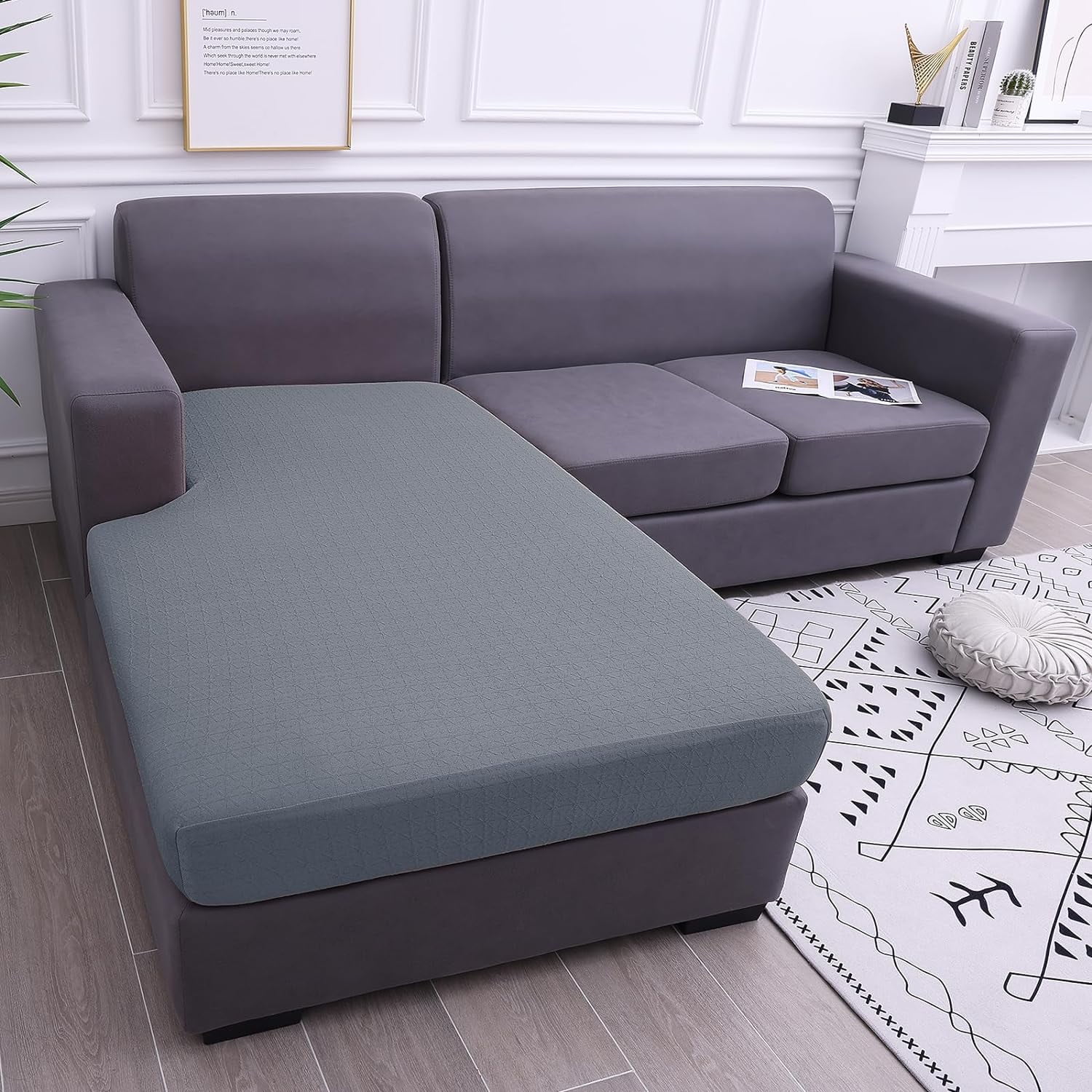 Ice Silk Couch Cushion Covers Stay Cool and Stylish with Sectional