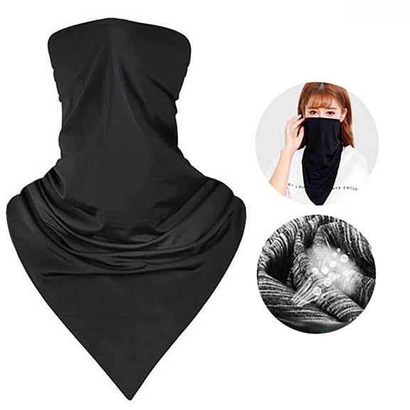Ice Silk Cycling Headscarf Sun Protection Face Towel Breathable Uv Guard for Outdoor Sports Summer Riding Comfort Topliu