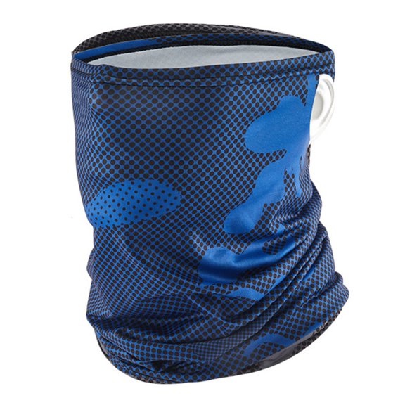 Ice Silk Cycling Hiking Scarf Headscarf Balaclava Breathable Sunscreen Turban Blue