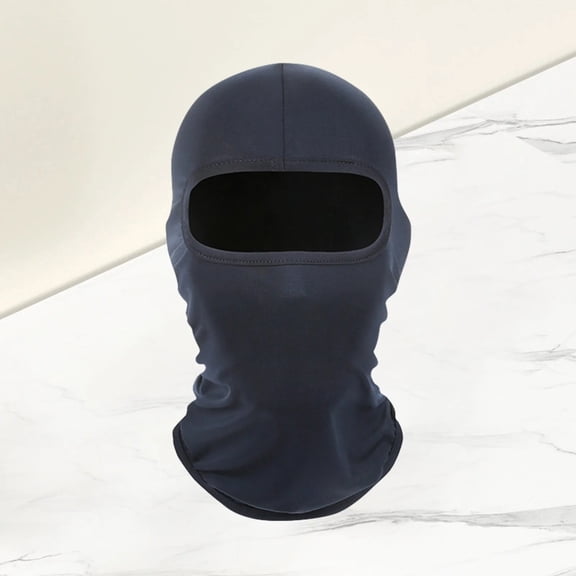 Ice Silk Face Mask - Windproof UV Balaclava, Multi-Sport Neck Gaiter (Cycling/Ski), Navy One Size