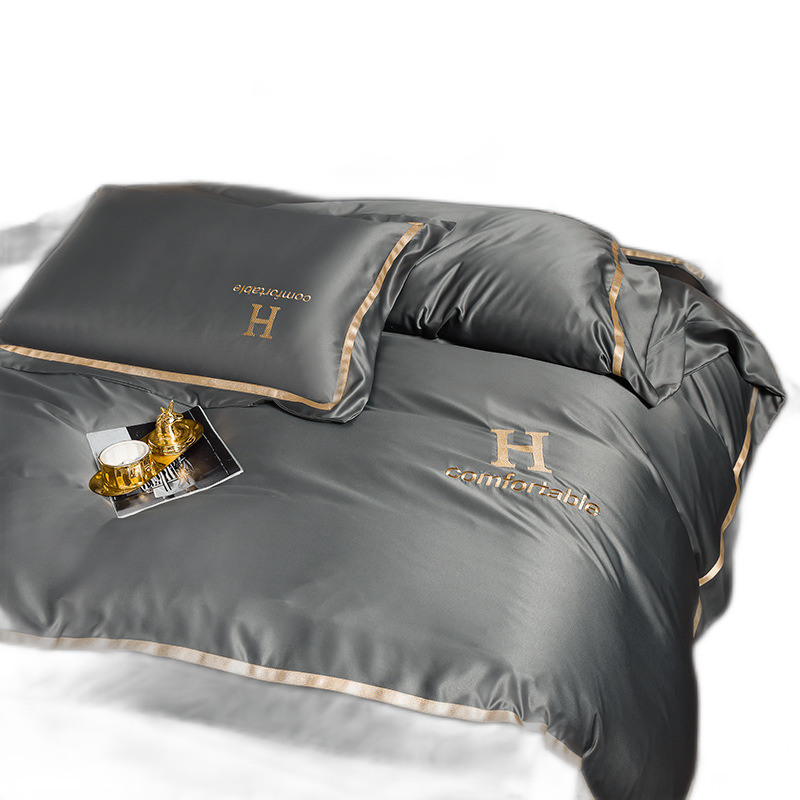 Ice Silk FourPiece Set Of Smooth Spring And Summer Washed Cool Sense