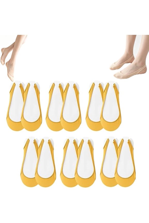 Ice Silk Invisible Liners, Women's Ice Silk No Show Ultra-Thin Liners, Breathable Non-Slip Invisible Low Cut Boat Liner
