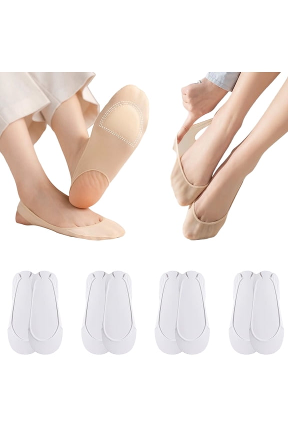 Ice Silk Invisible Liners, Women's Ice Silk No Show Ultra-Thin Liners — Invisible Comfort for Every Shoe, 2026 Upgrade Non Slip Socks for Women