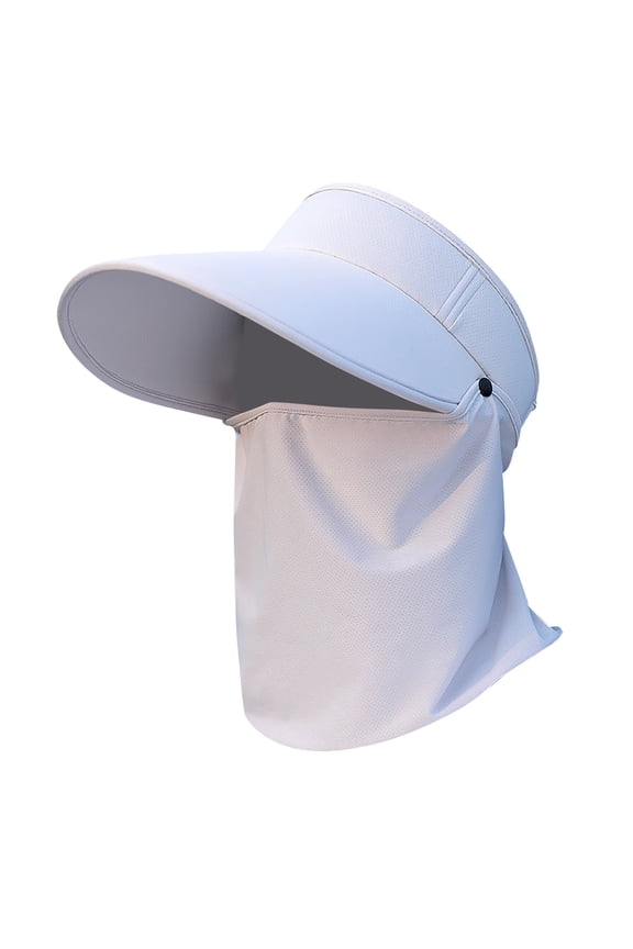 Ice Silk Large Brim Baseball Cap Women's Empty Top Cap Summer Long Brim Casual Cap Outdoor Sports Sun Shield