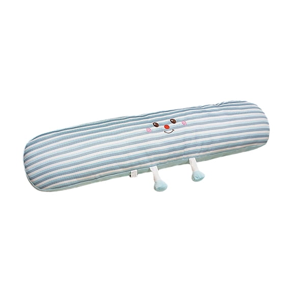 Ice Silk Long Cushion for Support and Comfort - Cooling Body Pillow for Waist, Back & Legs - High-Resilience Stuffing, Breathable Fabric, Perfect for Home, Sofa & Dorm Use Blue