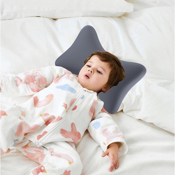 Ice Silk Neck Pillow, Gaqring Ergonomic Memory Foam Headrest Cushion, Home Office Car Seat Cervical Support Pillow for Neck Pain Relief