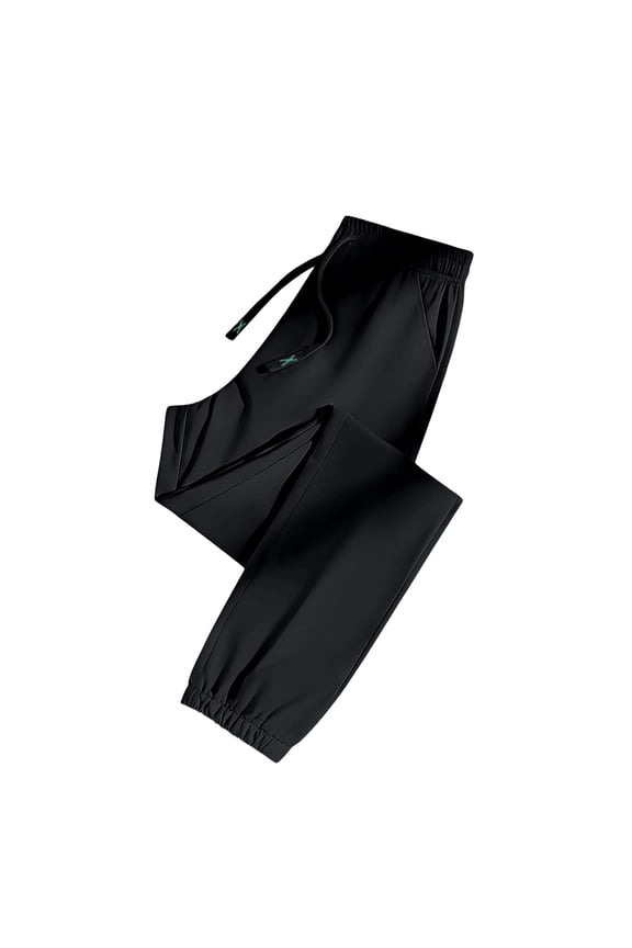 Ice Silk Pants for Women Quick Drying Comfort Casual Pants Over 50 Breathable Stretch Active Trousers with Pockets Black L