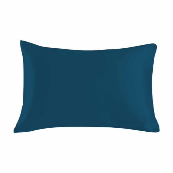 Ice Silk Pillow Protector - 2 Pack 18.89x29.13in Waterproof Breathable Pillowcase with Polyester Filling, Sweatproof Hotel Bedding (Navy)