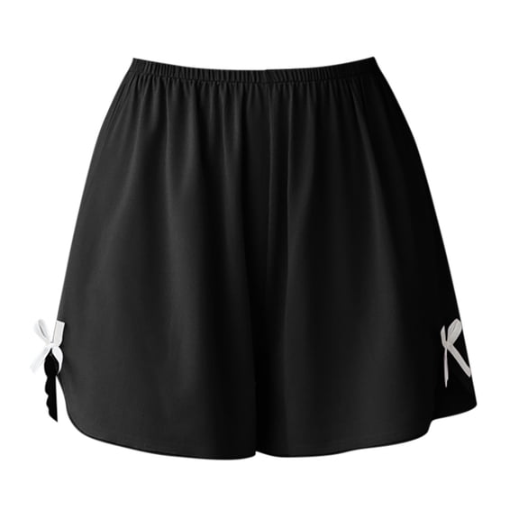 Ice Silk Plus Size Shorts for Womens 2025 Summer Tummy Control Quick Dry Active Shorts 7" Lightweight Golf Shorts Ultra Soft Textured Pjs Shorts