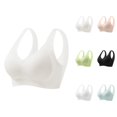 thumbnail image 1 of Ice Silk Seamless Cold Feeling Soft Support Breathable Comfortable Push Up Bra for Women, Full Coverage Wireless Everyday Fixed Underwear, 1 of 4