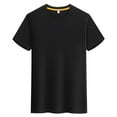 thumbnail image 1 of Ice Silk Shirts for Men Short Sleeve Casual T-Shirt Men's Basic Tee Summer Quick Drying T-Shirt, 1 of 5