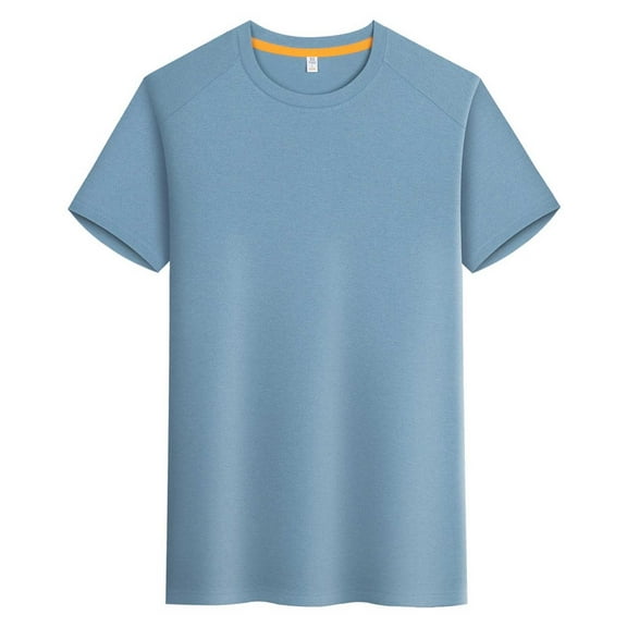 Ice Silk Shirts for Men Short Sleeve Casual T-Shirt Men's Basic Tee Summer Quick Drying T-Shirt
