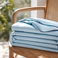 thumbnail image 1 of Ice Silk Summer Cool Quilt, Class A Maternal Infant Grade Air Conditioning Blanket, Cooling Technology Lightweight Comforter for Sensitive Skin, Breathable Soft Quilt for Bedroom, Machine Washable, 1 of 7