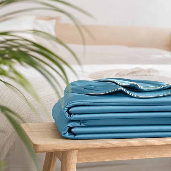 Ice Silk Summer Cool Quilt, Class A Maternal Infant Grade Air Conditioning Blanket, Cooling Technology Lightweight Comforter for Sensitive Skin, Breathable Soft Quilt for Bedroom, Machine Washable
