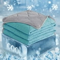 thumbnail image 1 of Ice Silk Summer Cooling Blanket - Lightweight Breathable Polyester Quilt - 100x150cm (39x59in) - Blue, Pink, Green - Washable, Temperature Regulating for Hot Sleepers, 1 of 6