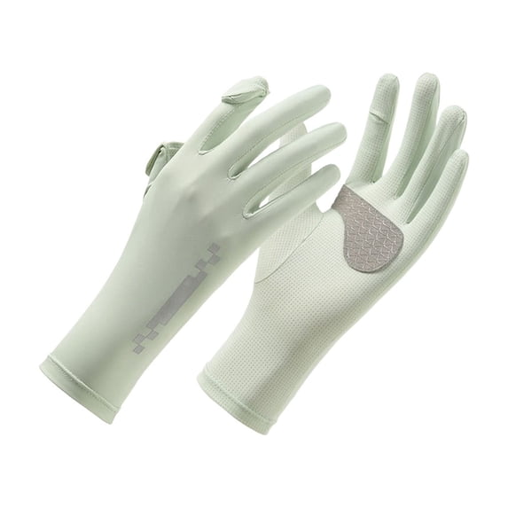 Ice Silk Sunscreen Gloves for Outdoor Use – Breathable, Lightweight, Sun Protection, Anti-Slip Touchscreen Compatible, Summer Cooling Gloves