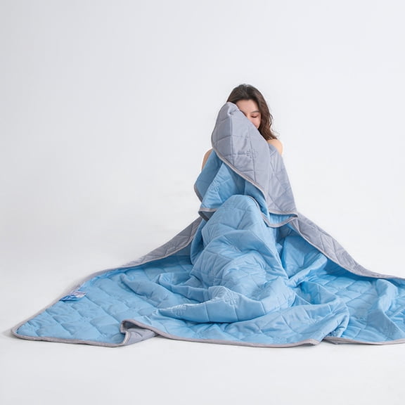 Ice Silk Technology Blanket For Bed Soft Lightweight Summer Throw Cool Comfortable Sleep Feather Material
